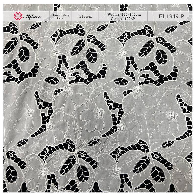 Lattice Garden Embroidered Lace Fabric-Garden-Inspired Lace Fabric