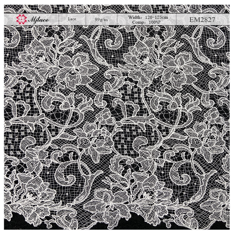Ethereal Garden Water-Soluble Lace|Delicate Embroidery Fabric for Bridal & Fashion