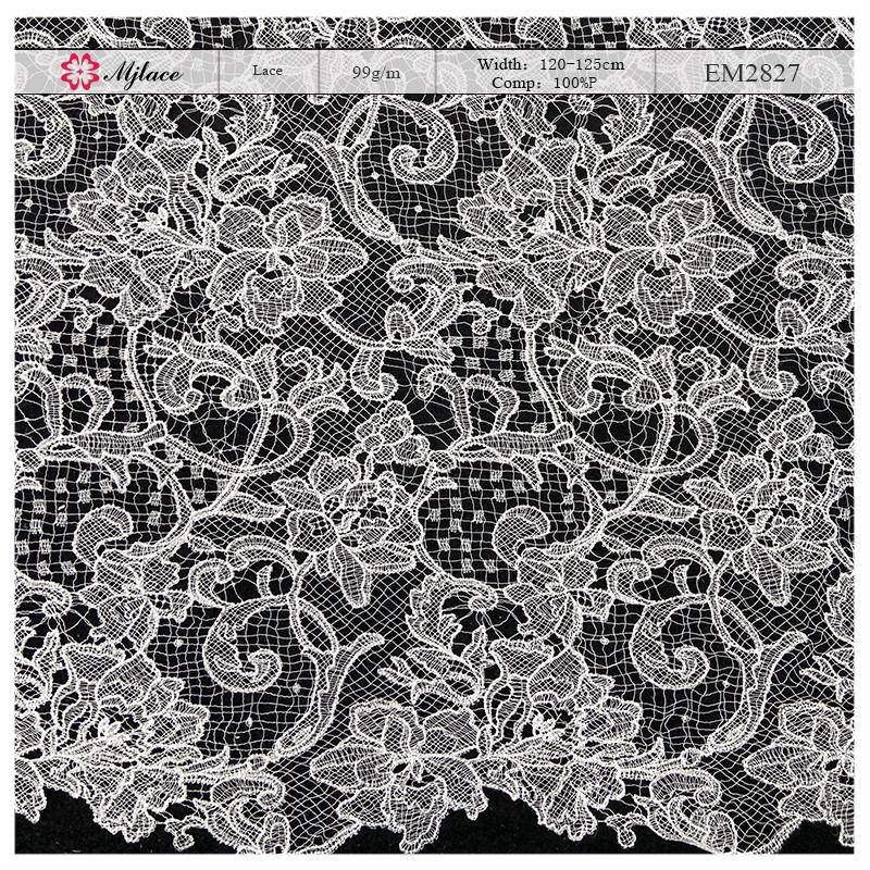 Ethereal Garden Water-Soluble Lace|Delicate Embroidery Fabric for Bridal & Fashion