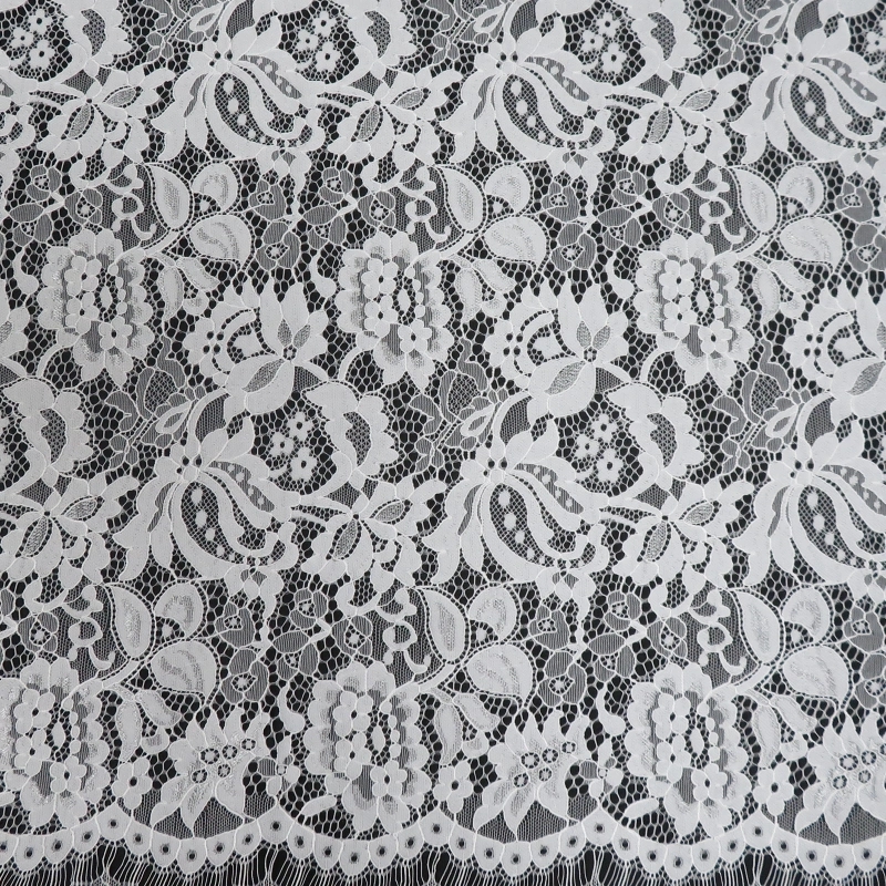 Dense all-over geometric lace panel THB2052