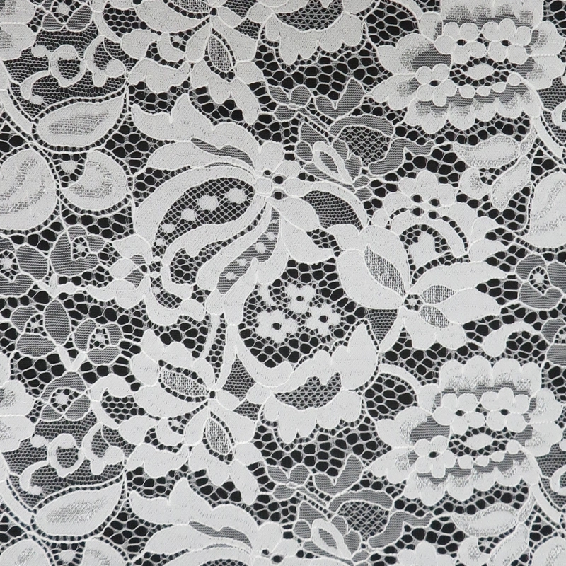 Dense all-over geometric lace panel THB2052