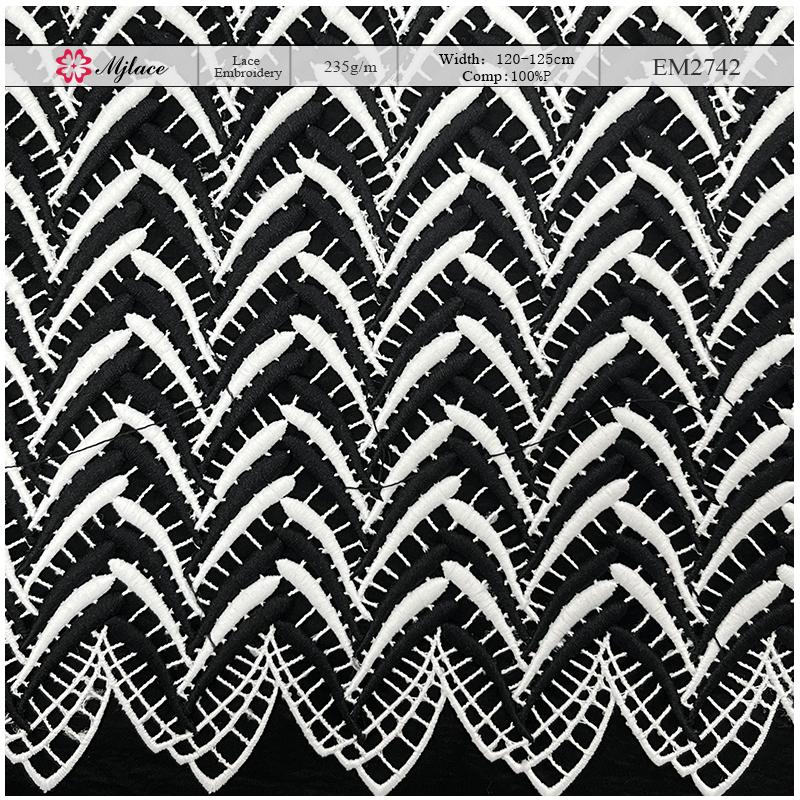 Tuxedo Bloom: Dual-Tone Water-Soluble Lace