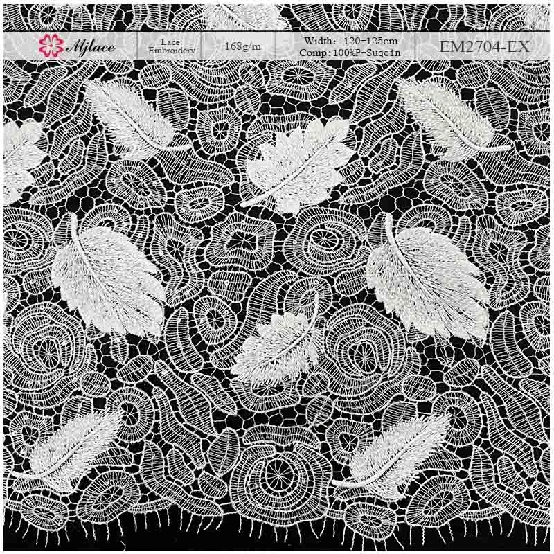 Moonlit Garden: Sequin-Embellished Water-Soluble Lace