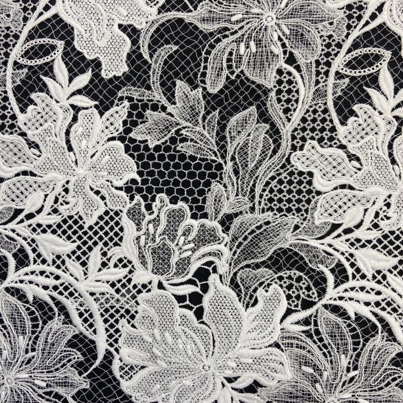 Renaissance Bloom: Dense Water-Soluble Lace