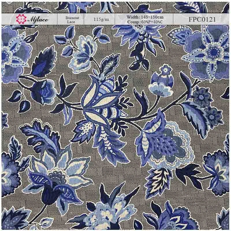 Luna Bloom: Colorful Burnout Lace