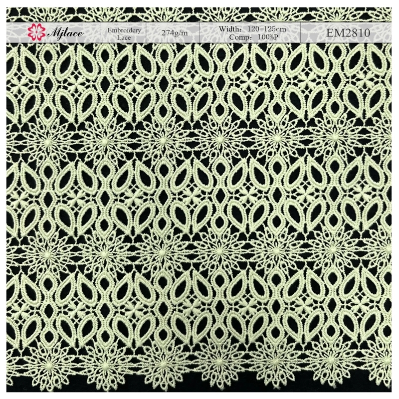 geometric embroidery lace fabric