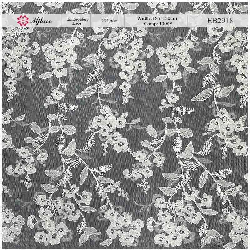 Garden Sprig: All-Over Floral Embroidered Lace