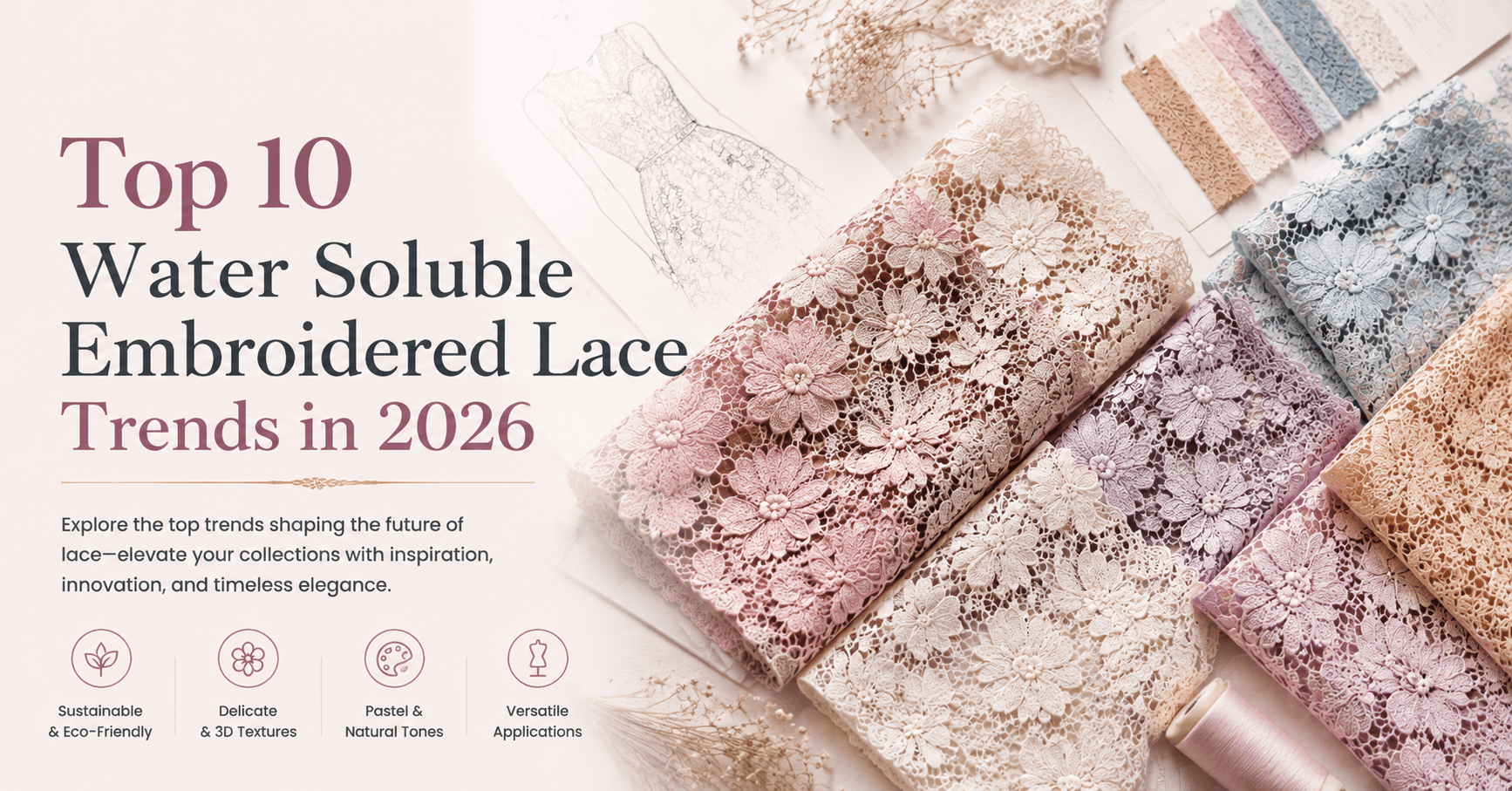 Top 10 Water Soluble Embroidered Lace Trends in 2026
