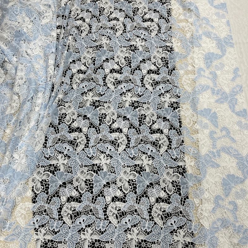 Multi-Color Floral Water-Soluble Embroidered Lace Fabric – Colorful Embroidery by MJlace