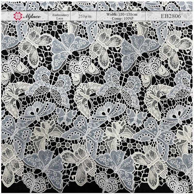 Multi-Color Floral Water-Soluble Embroidered Lace Fabric – Colorful Embroidery by MJlace