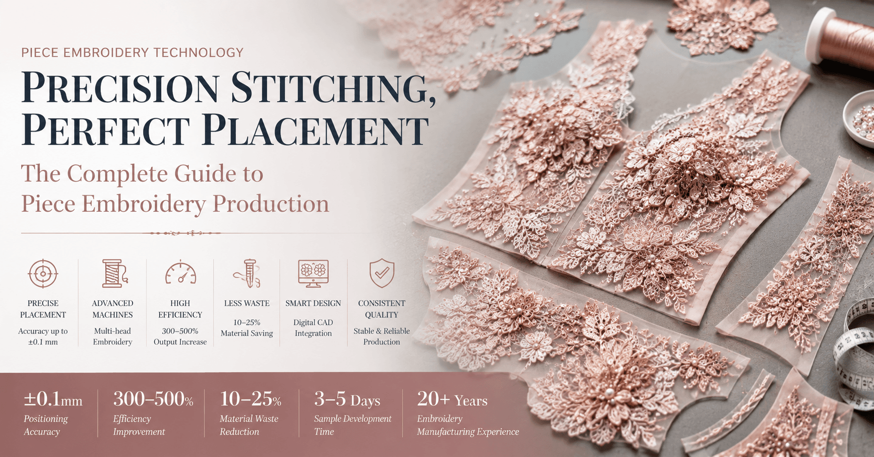 Piece Embroidery in Modern Fashion Manufacturing: Precision, Efficiency, and Advanced Production Technology