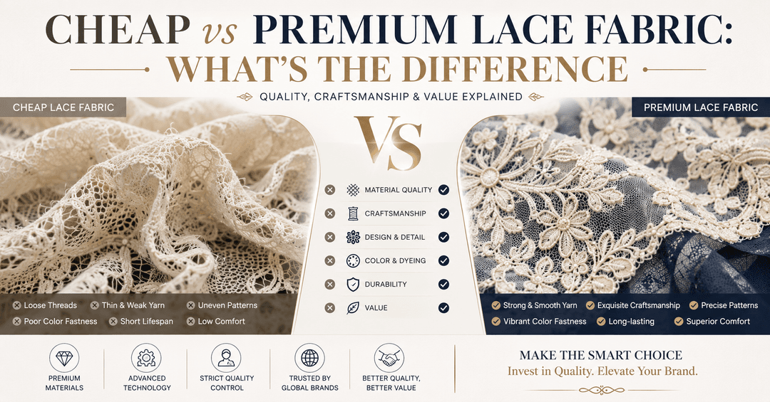 Cheap vs Premium Lace Fabric: What's the Difference