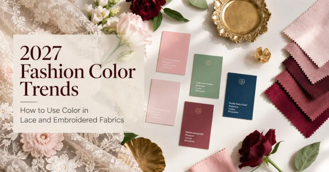 2027 Fashion Color Trends: How to Use Color in Lace and Embroidered Fabrics