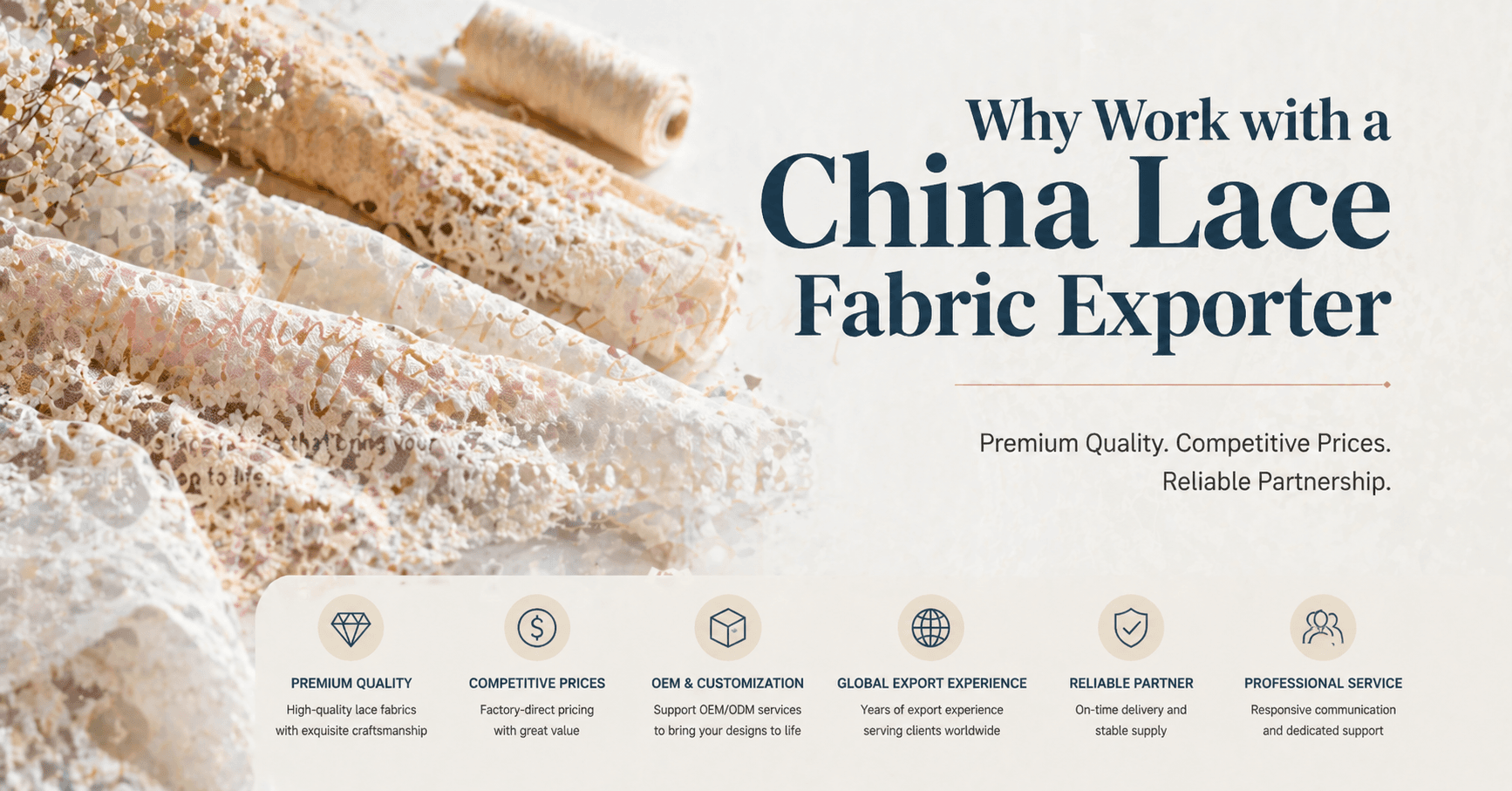 Why Work with a China Lace Fabric Exporter
