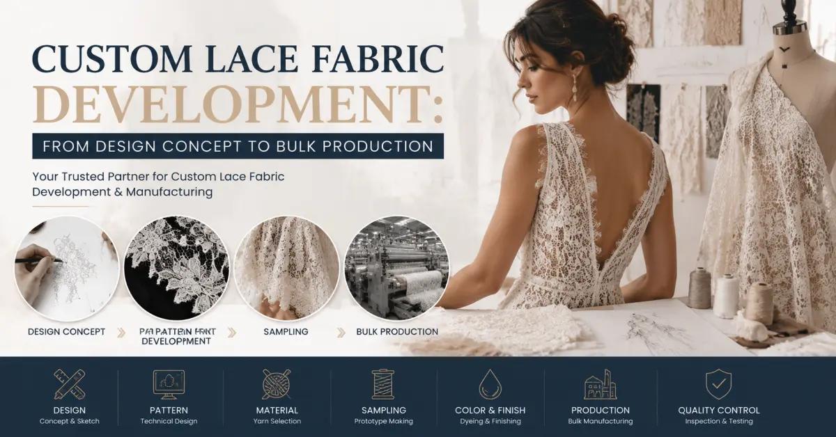 Custom Lace Fabric Development: From Design Concept to Bulk Production