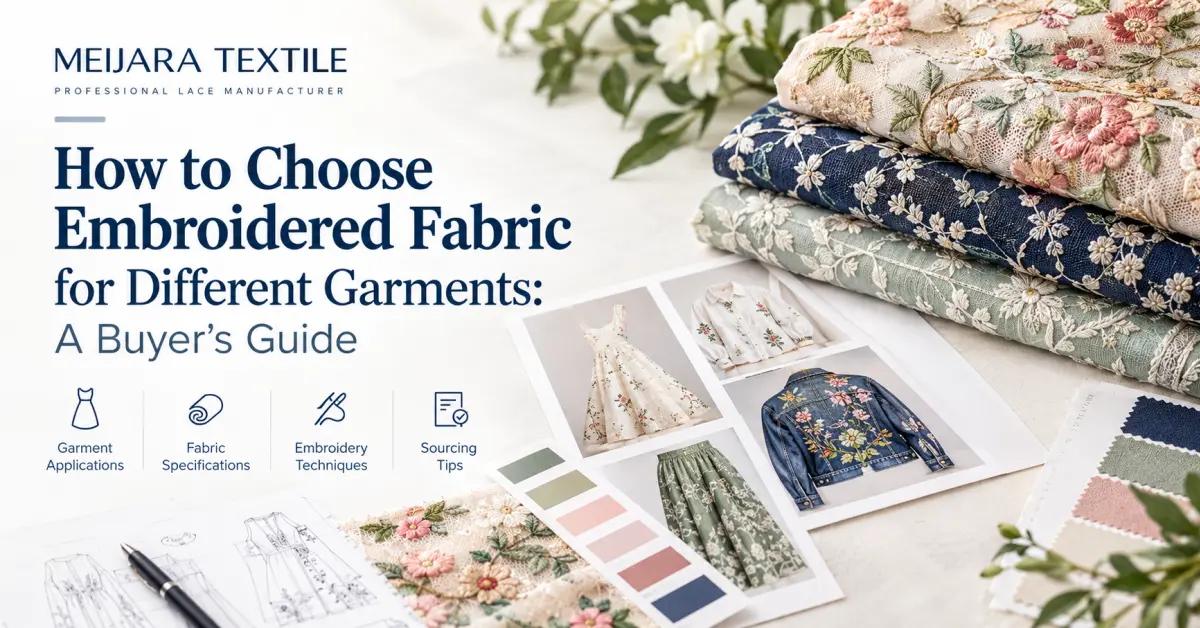 How to Choose Embroidered Fabric for Different Garments: A Buyer’s Guide