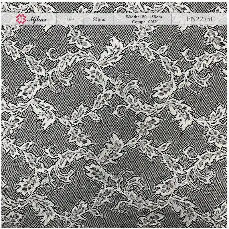 MistDance Ultra-Fine Sheer Nylon Lace – Delicate Embroidered Floral Fabric