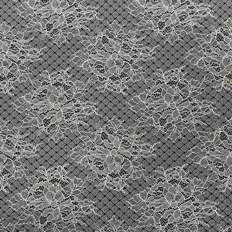FeatherVeil Whisper-Weight Sheer Nylon Lace – Ultra-Fine Floral Embroidered Fabric