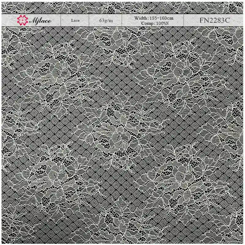 FeatherVeil Whisper-Weight Sheer Nylon Lace – Ultra-Fine Floral Embroidered Fabric