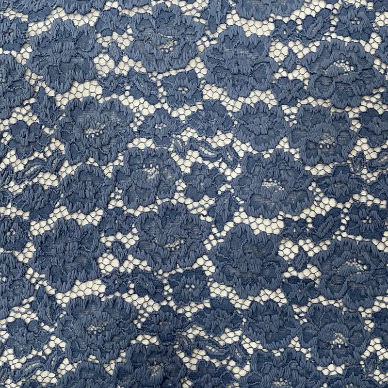 Botanical Luxe Embroidered Lace Fabric — Rich Floral Textured Trim