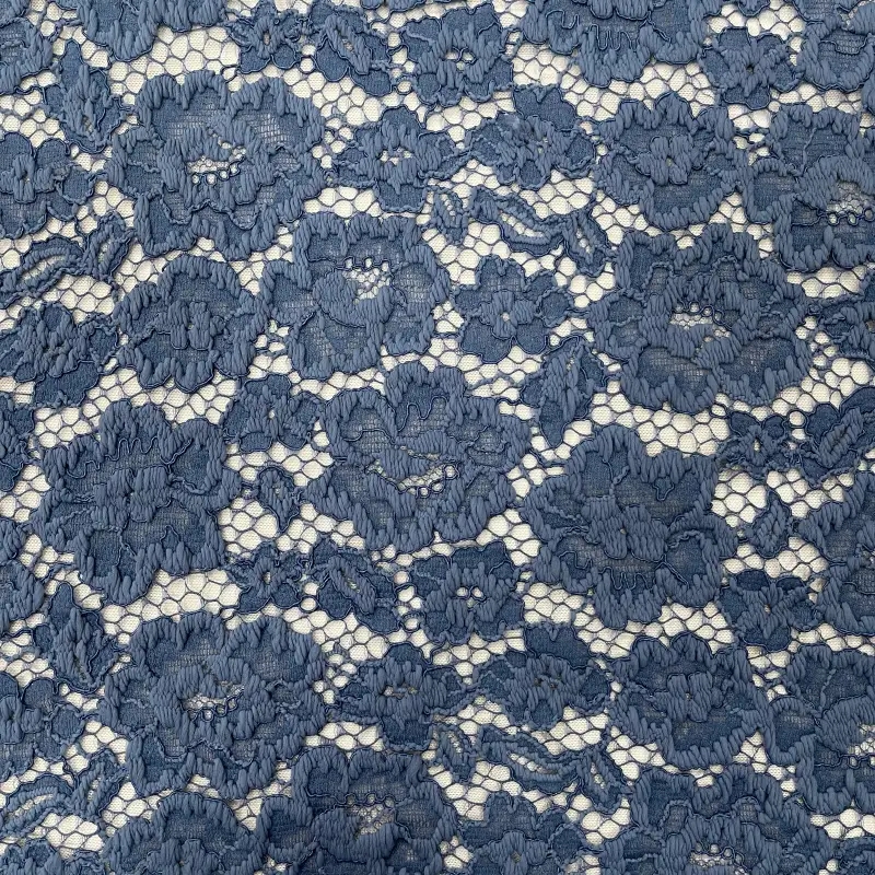 Botanical Luxe Embroidered Lace Fabric — Rich Floral Textured Trim
