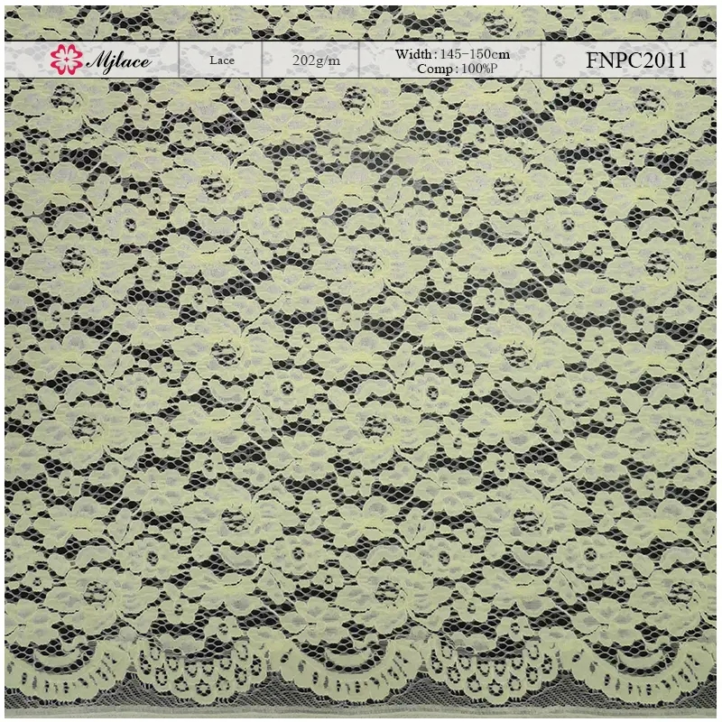 Garden Grace Embroidered Polyester Lace – Elegant Floral Pattern Fabric