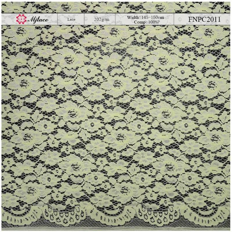 Garden Grace Embroidered Polyester Lace – Elegant Floral Pattern Fabric