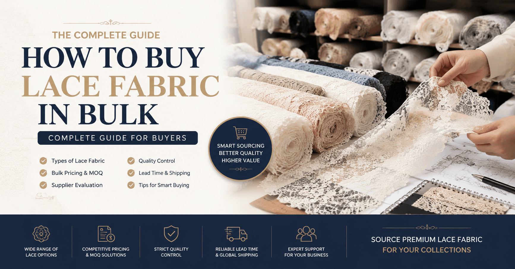 How to Buy Lace Fabric in Bulk: Complete Guide for Buyers
