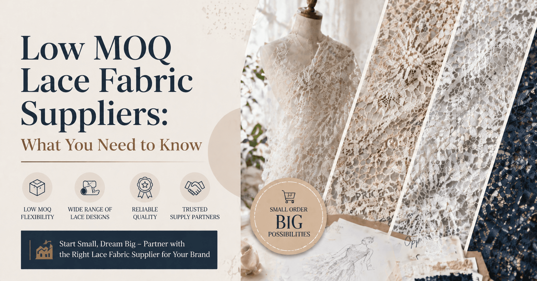 Low MOQ Lace Fabric Suppliers: What You Need to Know