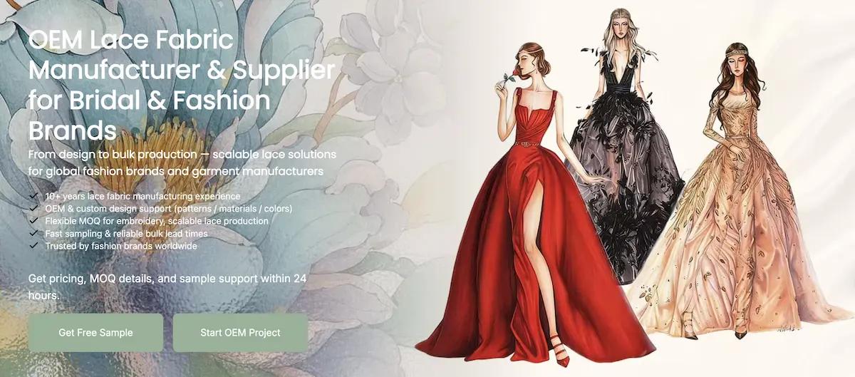About MJLace (Meijara Textile): A Lace Fabric Manufacturer for Global Fashion Brands