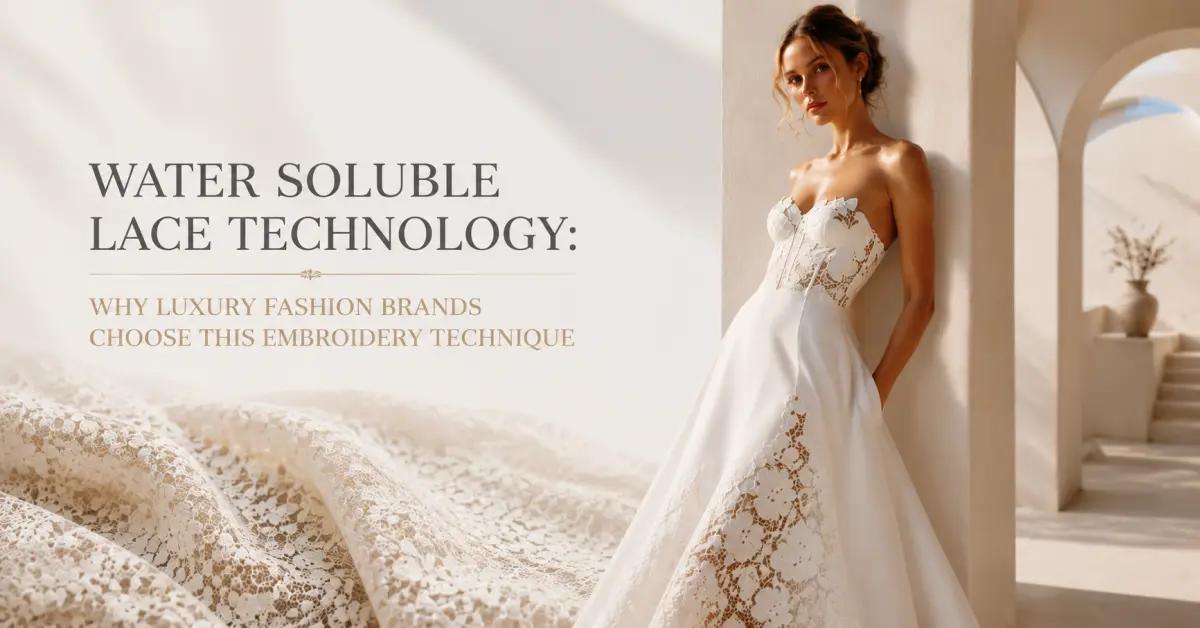 Water Soluble Lace Technology: Why Luxury Fashion Brands Choose This Embroidery Technique