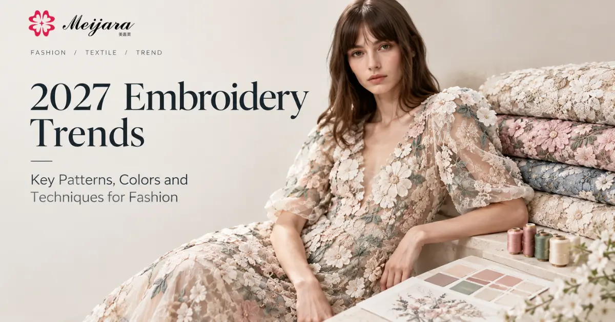 2027 Embroidery Trends: Key Patterns, Colors and Techniques for Fashion