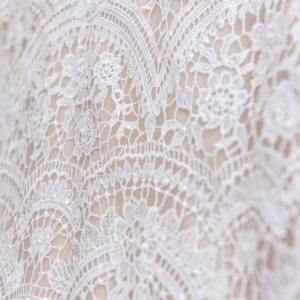 China lace fabric for wedding dresses
