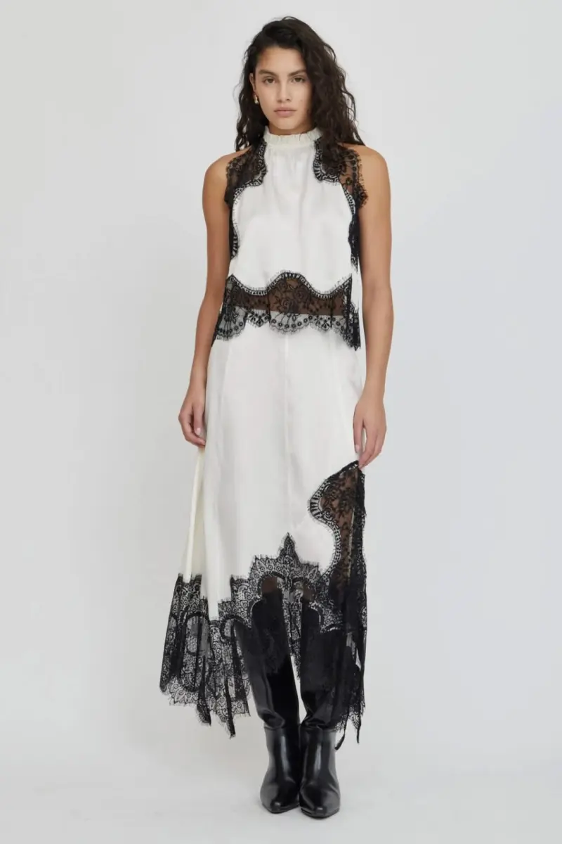 black lace garment decoration