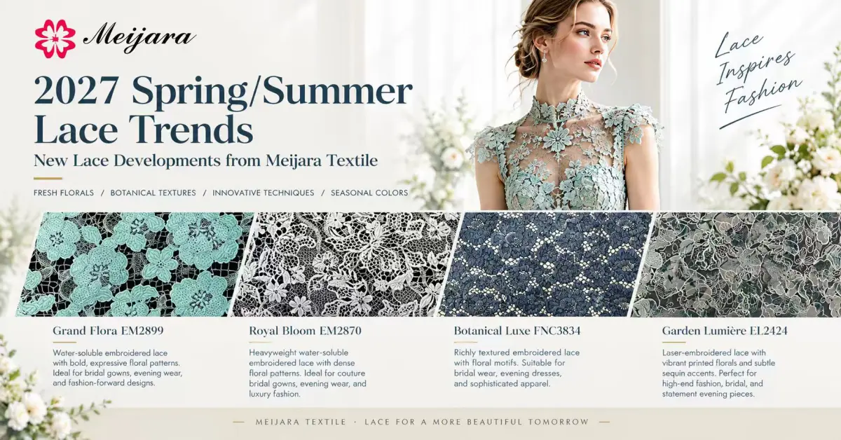 2027 Spring Summer Lace Trends: New Styles from Meijara Textile