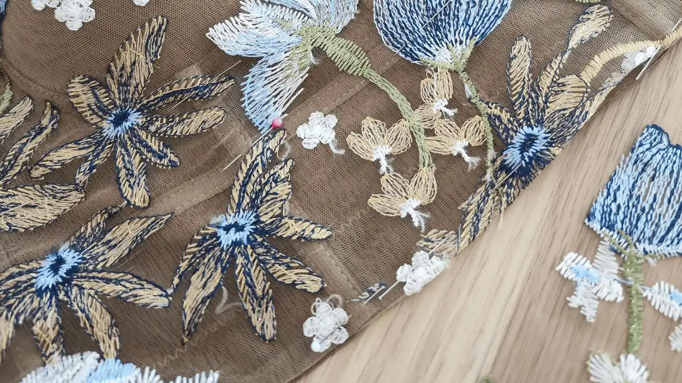 Embroidery strike-off color approval