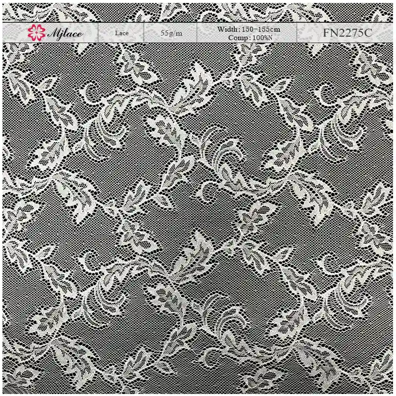 MistDance Ultra-Fine Sheer Nylon Lace – Delicate Embroidered Floral Fabric