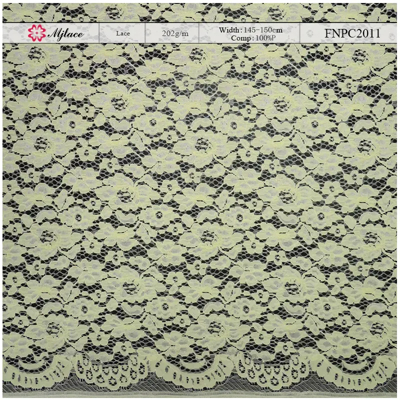 Garden Grace Embroidered Polyester Lace – Elegant Floral Pattern Fabric