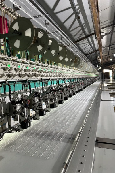 Lace factory knitting machine production