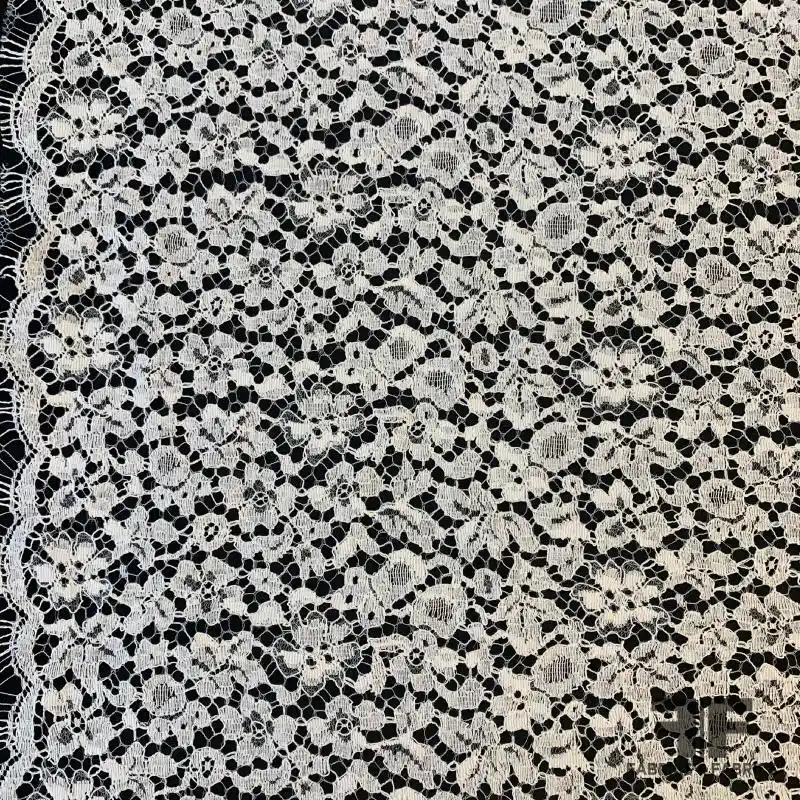 Large and small floral lace comparison